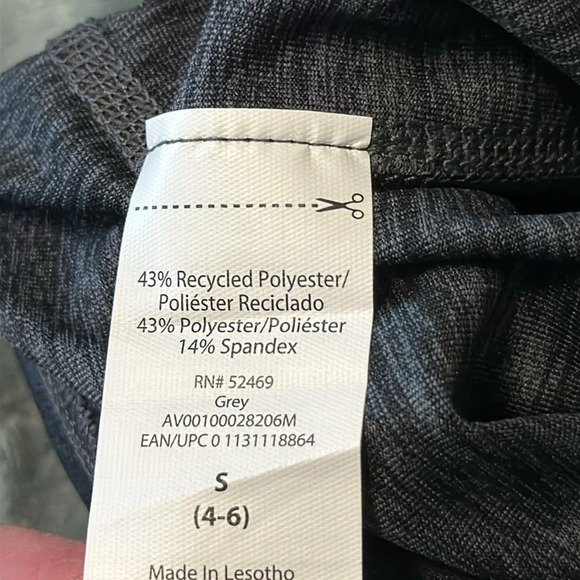 Avia Leggings Dark Gray NWT Small (4-6) with Pockets AV Core Legging - Picture 4 of 4